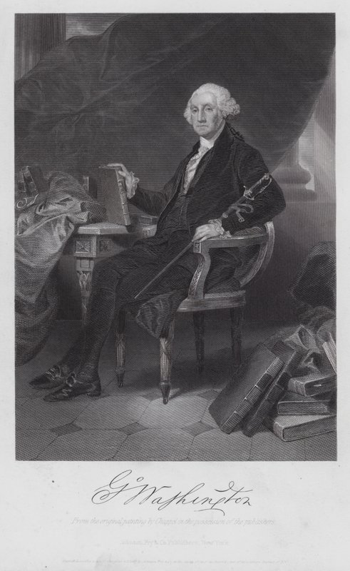 George Washington (grabado) de Alonzo (after) Chappel