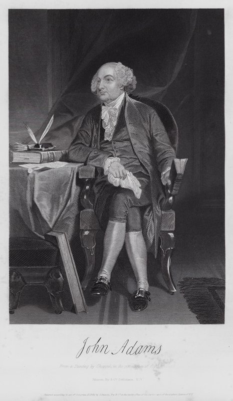 John Adams (grabado) de Alonzo (after) Chappel