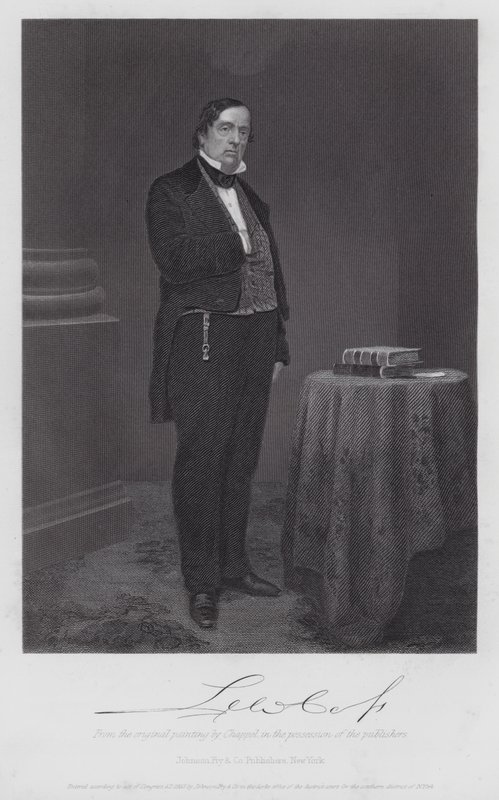 Lewis Cass (grabado) de Alonzo (after) Chappel