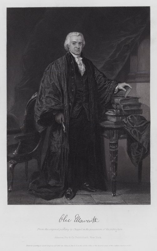 Oliver Ellsworth (grabado) de Alonzo (after) Chappel