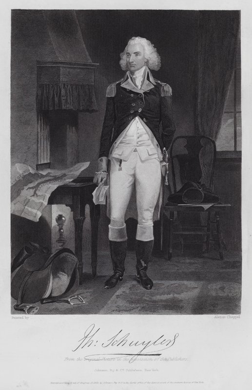 Philip Schuyler (grabado) de Alonzo (after) Chappel