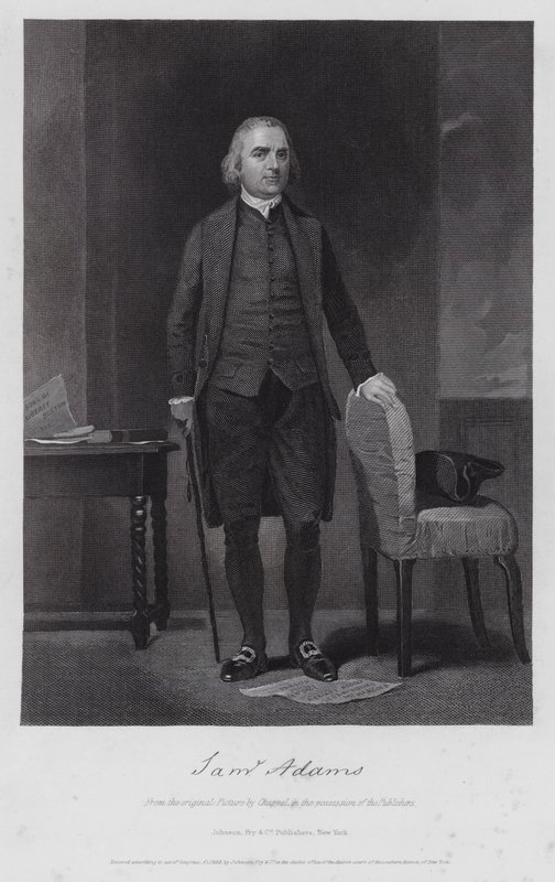 Samuel Adams (grabado) de Alonzo (after) Chappel