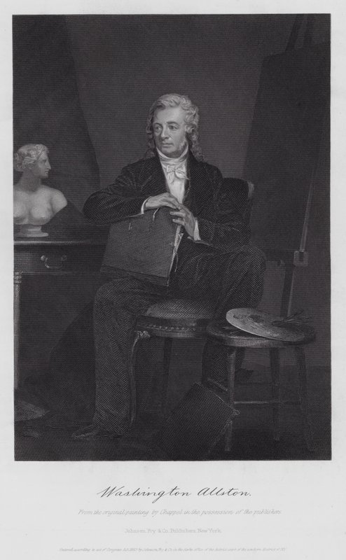 Washington Allston (grabado) de Alonzo (after) Chappel