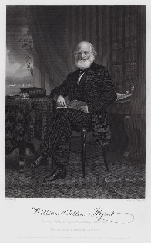 William Cullen Bryant (grabado) de Alonzo (after) Chappel