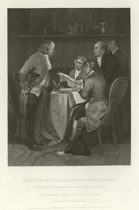 Redacción de la Declaración de Independencia de Alonzo Chappel