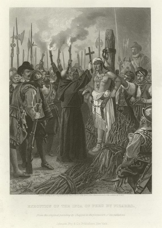 Ejecución del Inca de Alonzo Chappel