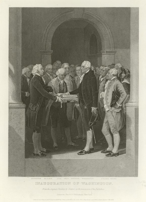 La inauguración de Washington de Alonzo Chappel