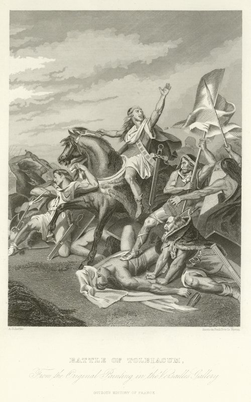 Batalla de Tolbiacum de Alphonse Marie de Neuville