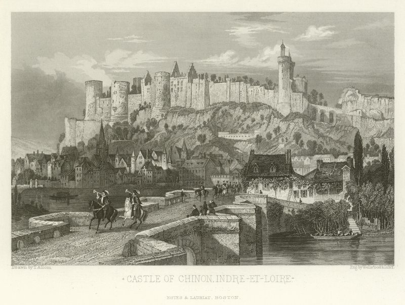 Castillo de Chinon, Indre-et-Loire de Alphonse Marie de Neuville