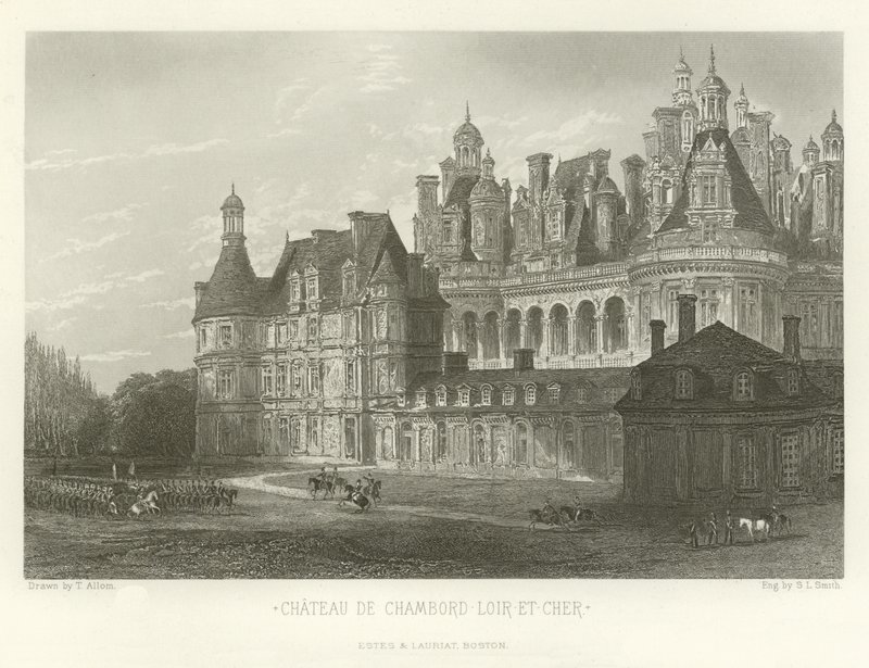Castillo de Chambord-Loir-et-Cher de Alphonse Marie de Neuville