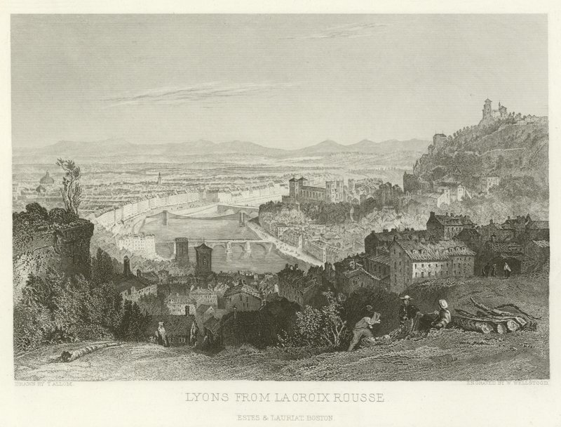 Lyon desde La Croix Rousse de Alphonse Marie de Neuville