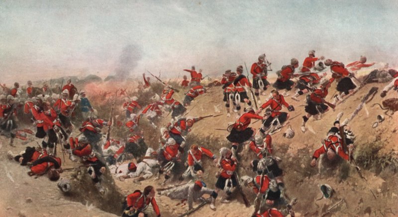 Asalto de Tel el Kebir por los Black Watch, Egipto, 1882 de Alphonse Marie de Neuville