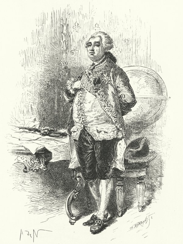 Rey Luis XVI de Francia de Alphonse Marie de after Neuville
