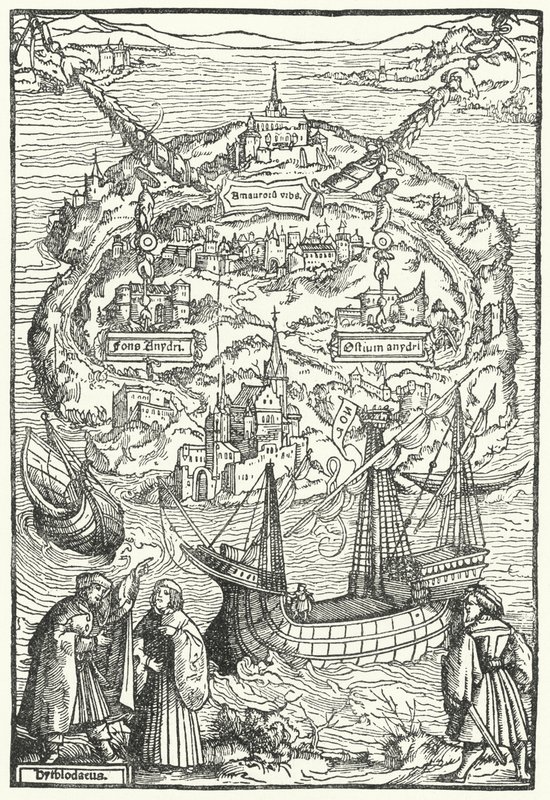 La isla de Utopía de Ambrosius Holbein