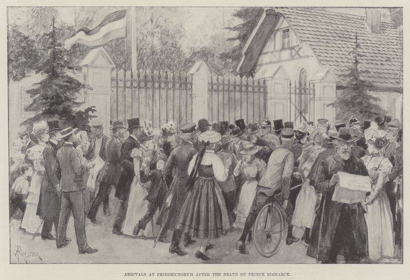 Llegadas a Friedrichsruh después de la muerte del Príncipe Bismarck de Amedee Forestier