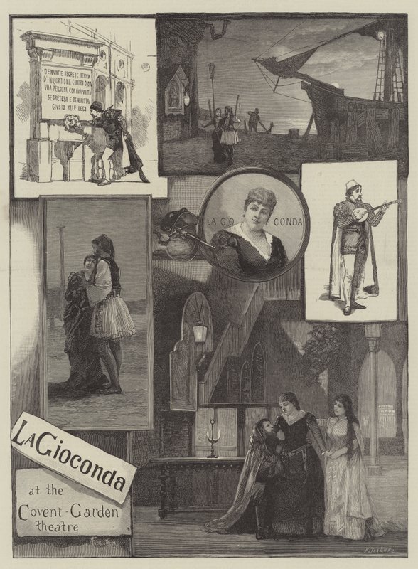 La Gioconda en el Teatro Covent Garden de Amedee Forestier