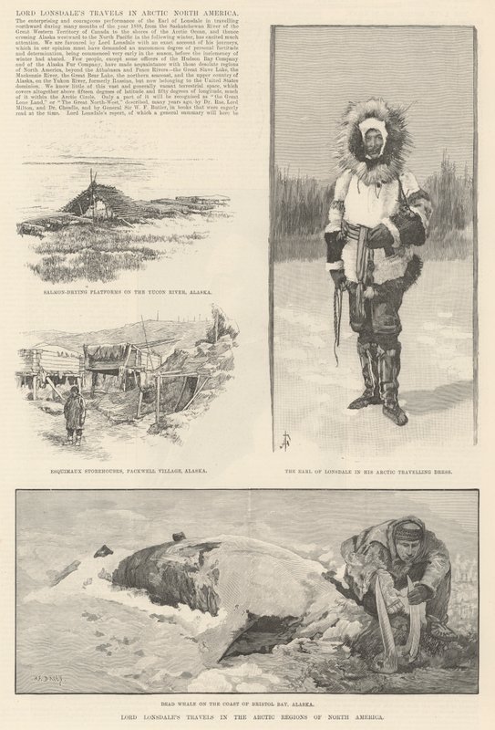 Viajes de Lord Lonsdale en el Ártico de América del Norte de Amedee Forestier