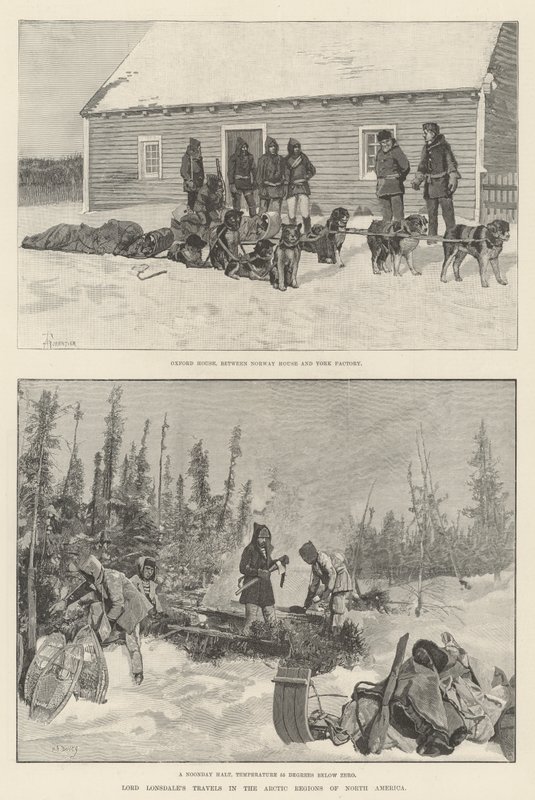 Los viajes de Lord Lonsdale en las regiones árticas de América del Norte de Amedee Forestier