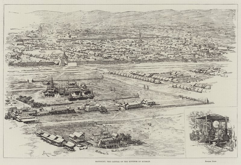Mandalay, la capital del reino de Birmania de Amedee Forestier