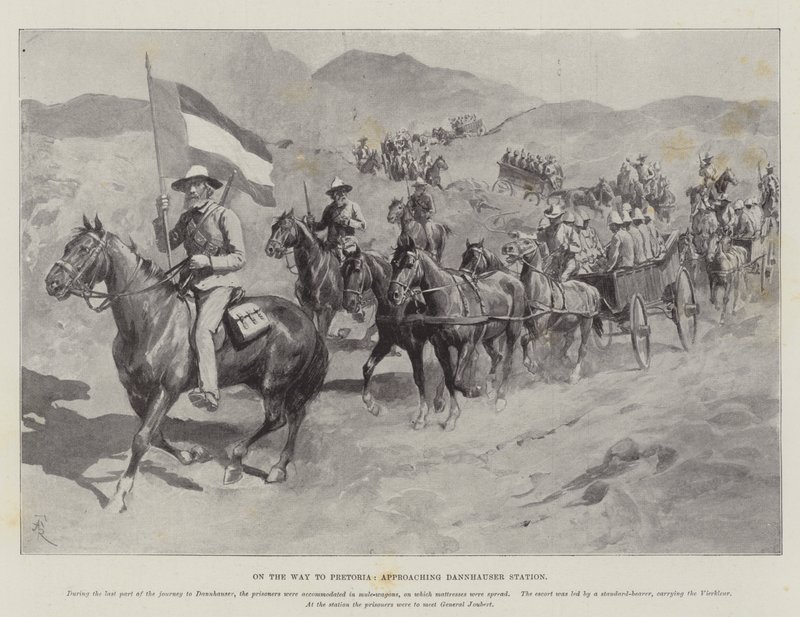En camino a Pretoria, acercándose a la estación Dannhauser de Amedee Forestier