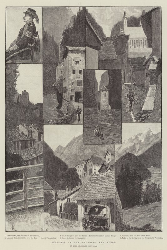 Bocetos en Engadina y Tirol de Amedee Forestier