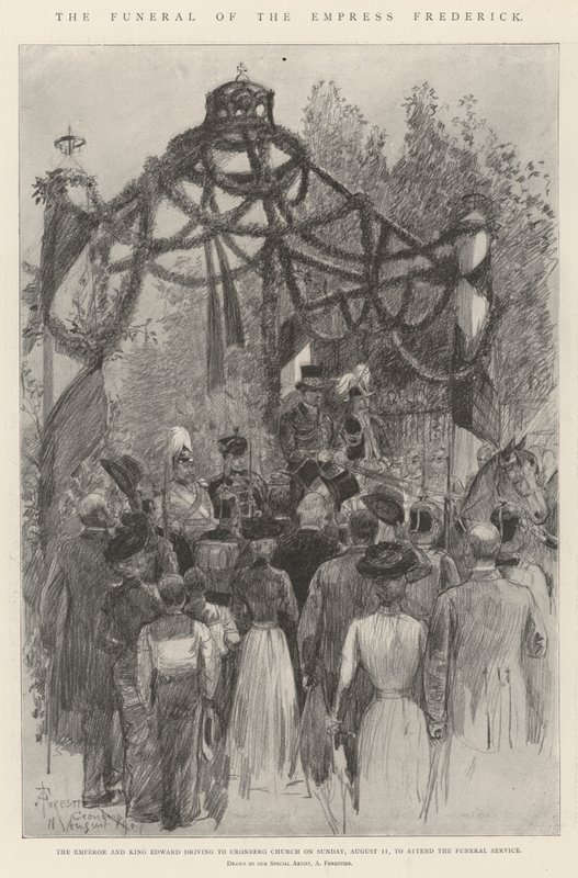 El funeral de la Emperatriz Frederick de Amedee Forestier
