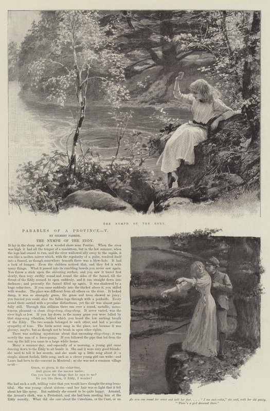 La ninfa del remolino, por Gilbert Parker de Amedee Forestier