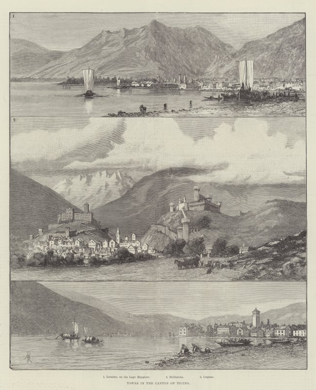 Pueblos en el Cantón de Ticino de Amedee Forestier