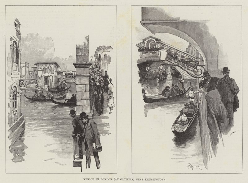 Venecia en Londres, en Olympia, West Kensington de Amedee Forestier