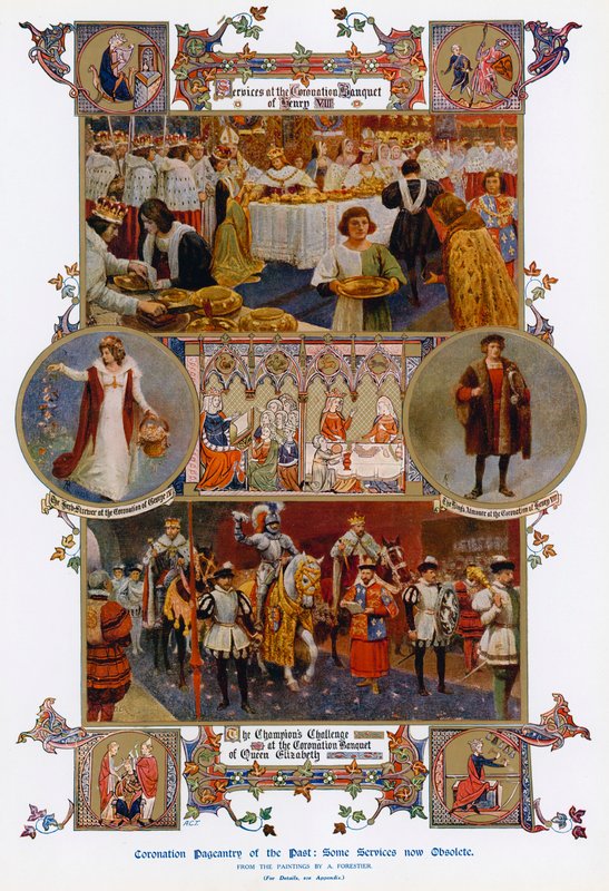 Pompa de coronación del pasado de Amedee Forestier