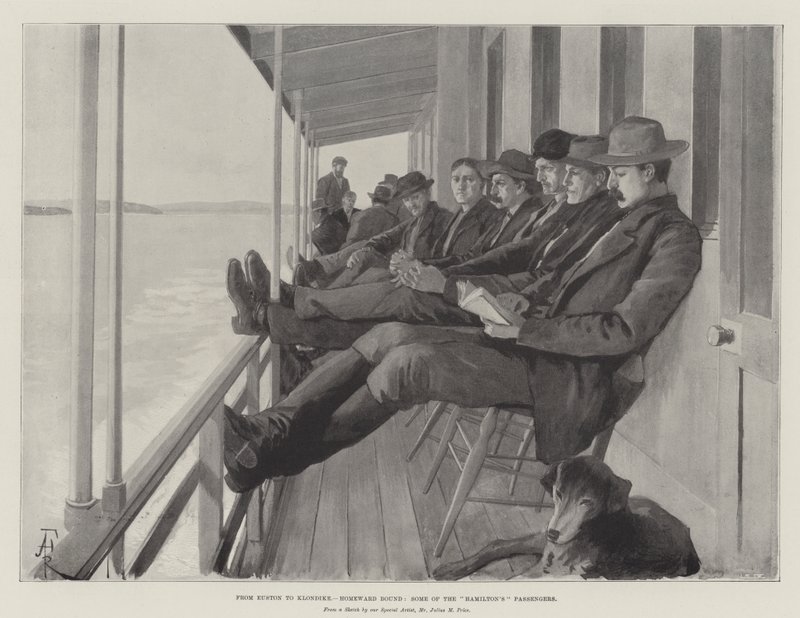 De Euston a Klondike, de regreso a casa, algunos de los pasajeros de Hamilton de Amedee Forestier