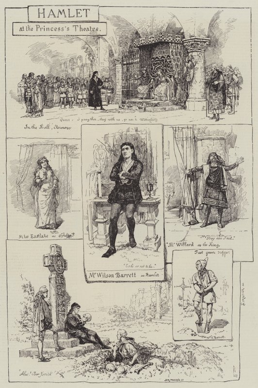 Hamlet en el Teatro de la Princesa de Amedee Forestier
