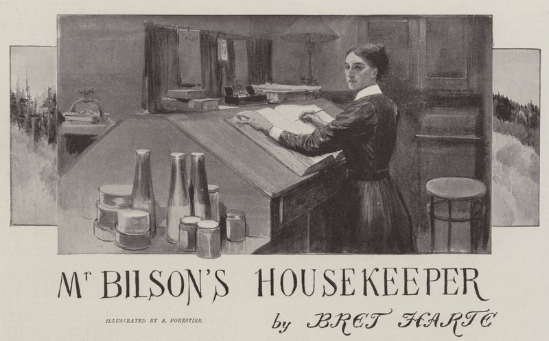 El ama de llaves del Sr. Bilson, por Bret Harte de Amedee Forestier