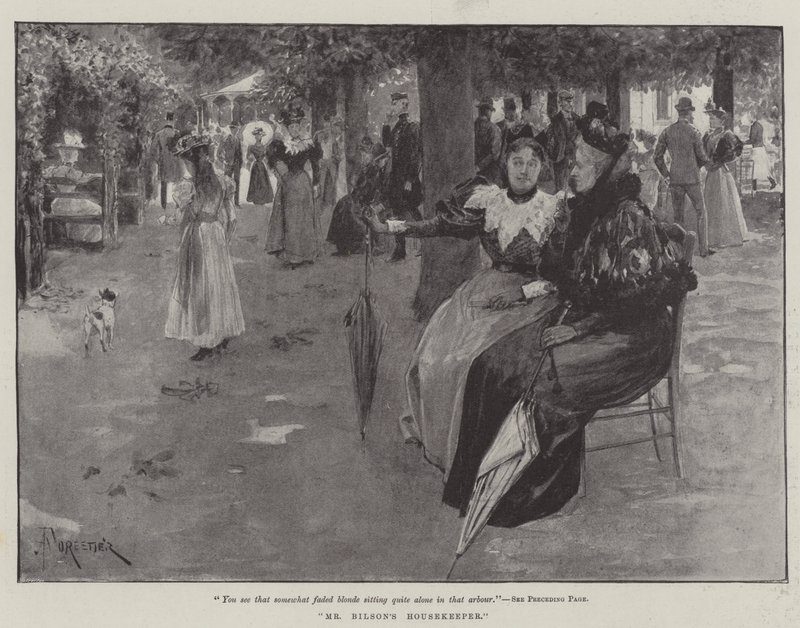 El Ama de Llaves del Sr. Bilson, por Bret Harte de Amedee Forestier