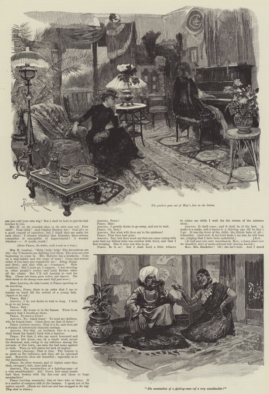 Mrs Hauksbee Sits Out, Una Extravaganza No Histórica, por Rudyard Kipling de Amedee Forestier