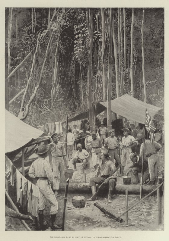 La tierra debatible en la Guayana Británica, una expedición de prospección de oro de Amedee Forestier