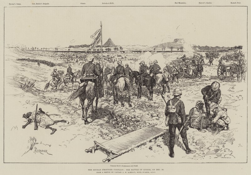 El Conflicto Fronterizo de Sudán, la Batalla de Ginnis, el 30 de diciembre de Amedee Forestier