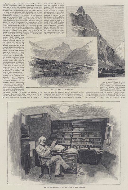 El rayo de sol en Noruega, por Lady Brassey de Amedee Forestier