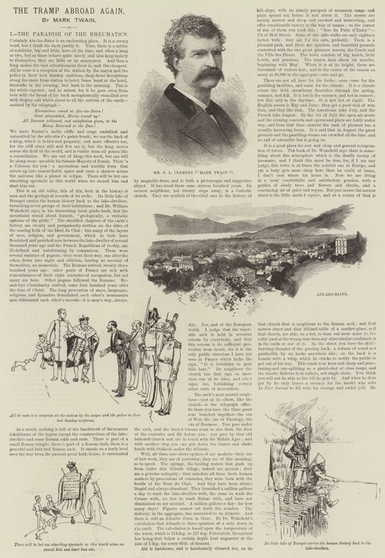 El vagabundo en el extranjero otra vez, por Mark Twain de Amedee Forestier