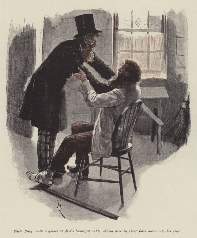 Tío Jim y Tío Billy, por Bret Harte de Amedee Forestier