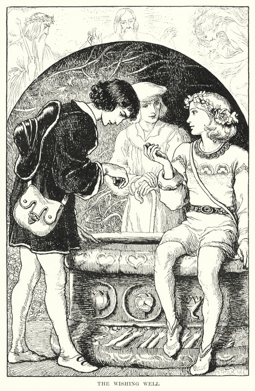 El pozo de los deseos (grabado) de Amelia M. (attr.to) Bowerley or Bauerle