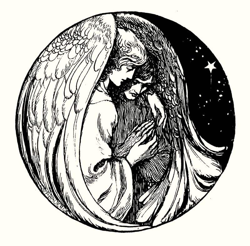Ilustración de la portada para Alegorías de Frederic W Farrar (grabado) de Amelia M. (attr.to) Bowerley or Bauerle