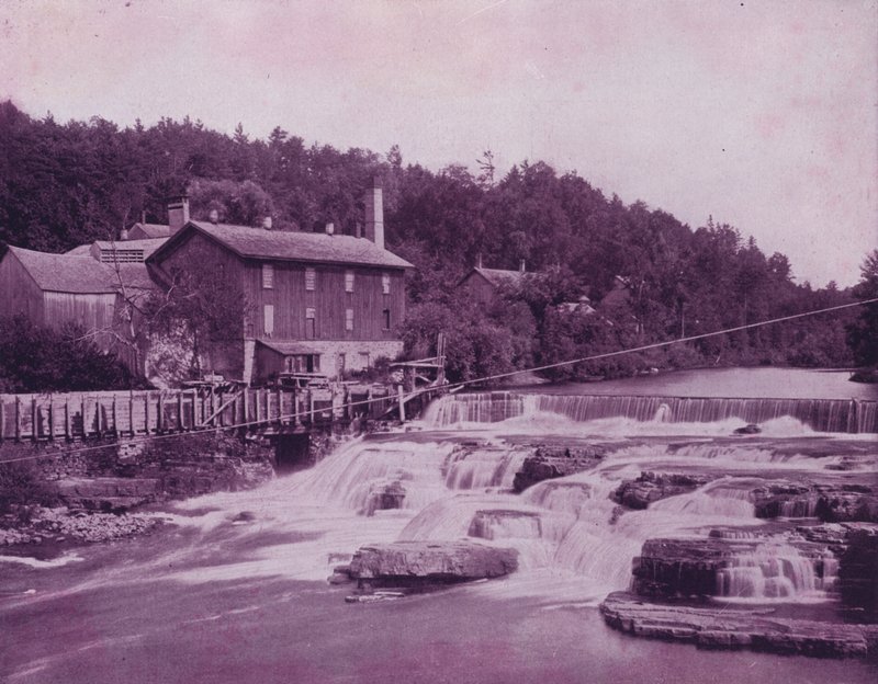 Río Ausable, cerca de la cabeza del Chasm de American Photographer (after)