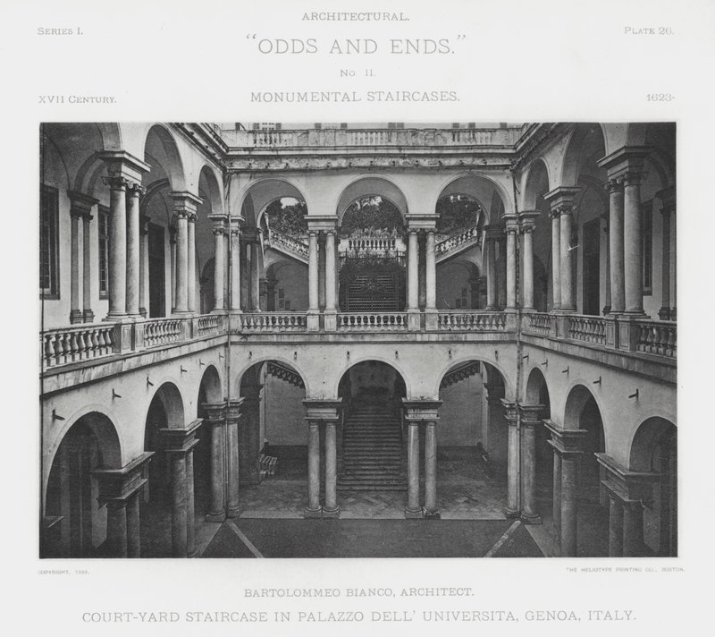 Escalera del Patio en el Palazzo Dell