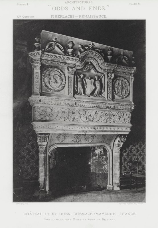 Chimenea: Chateau De St Ouen, Chemaze, Mayenne, Francia de American Photographer (after)