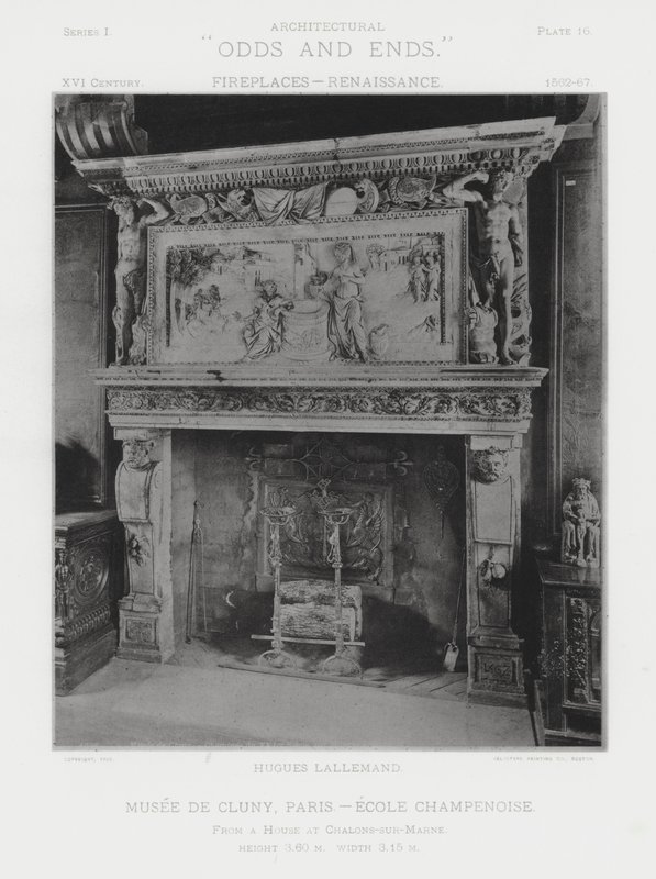 Chimenea: Museo de Cluny, París, Escuela Champenoise de American Photographer (after)