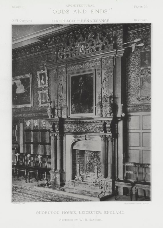 Chimenea: Quorndon House, Leicester, Inglaterra de American Photographer (after)