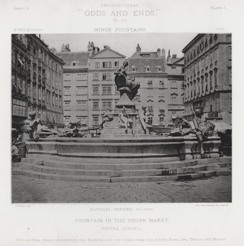 Fuente en el Neuer Markt, Viena, Austria de American Photographer (after)