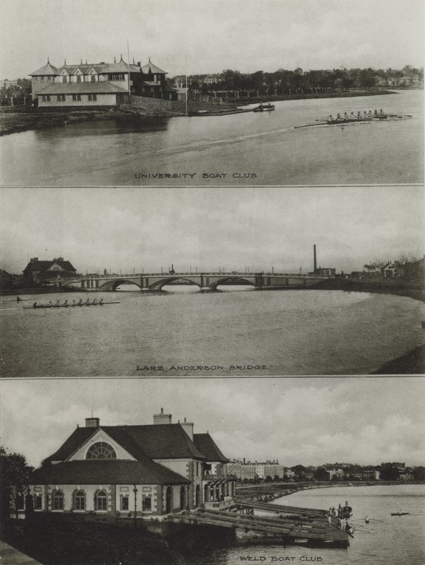 Universidad de Harvard: Club de Botes de la Universidad, Puente Larz Anderson, Club de Botes Weld de American Photographer (after)