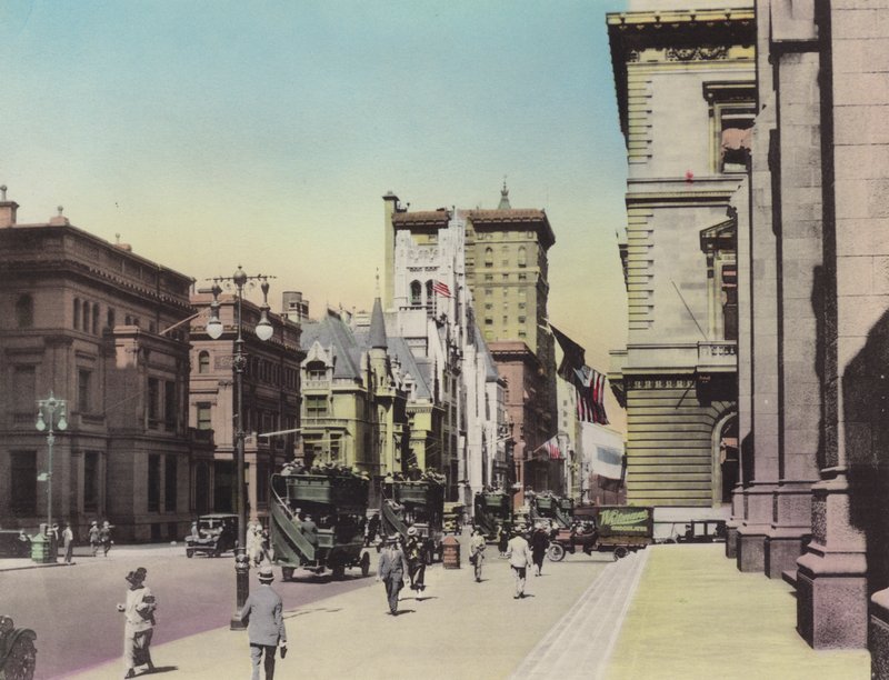 Nueva York: Mansiones Vanderbilt; Iglesia de St Thomas; Quinta Avenida de American Photographer (after)